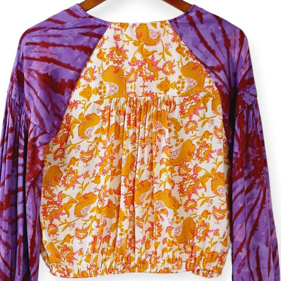 Free People SZ XS Cruisin Together Surplice Top OB948207 - Picture 6 of 7